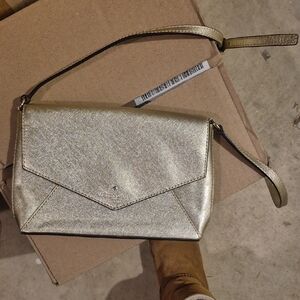 Kate Spade Metallic Gold Crossbody Bag